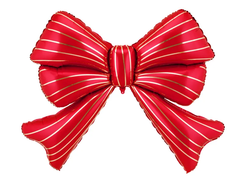 Red Bow XXL - Gold Stripes - 43 inch