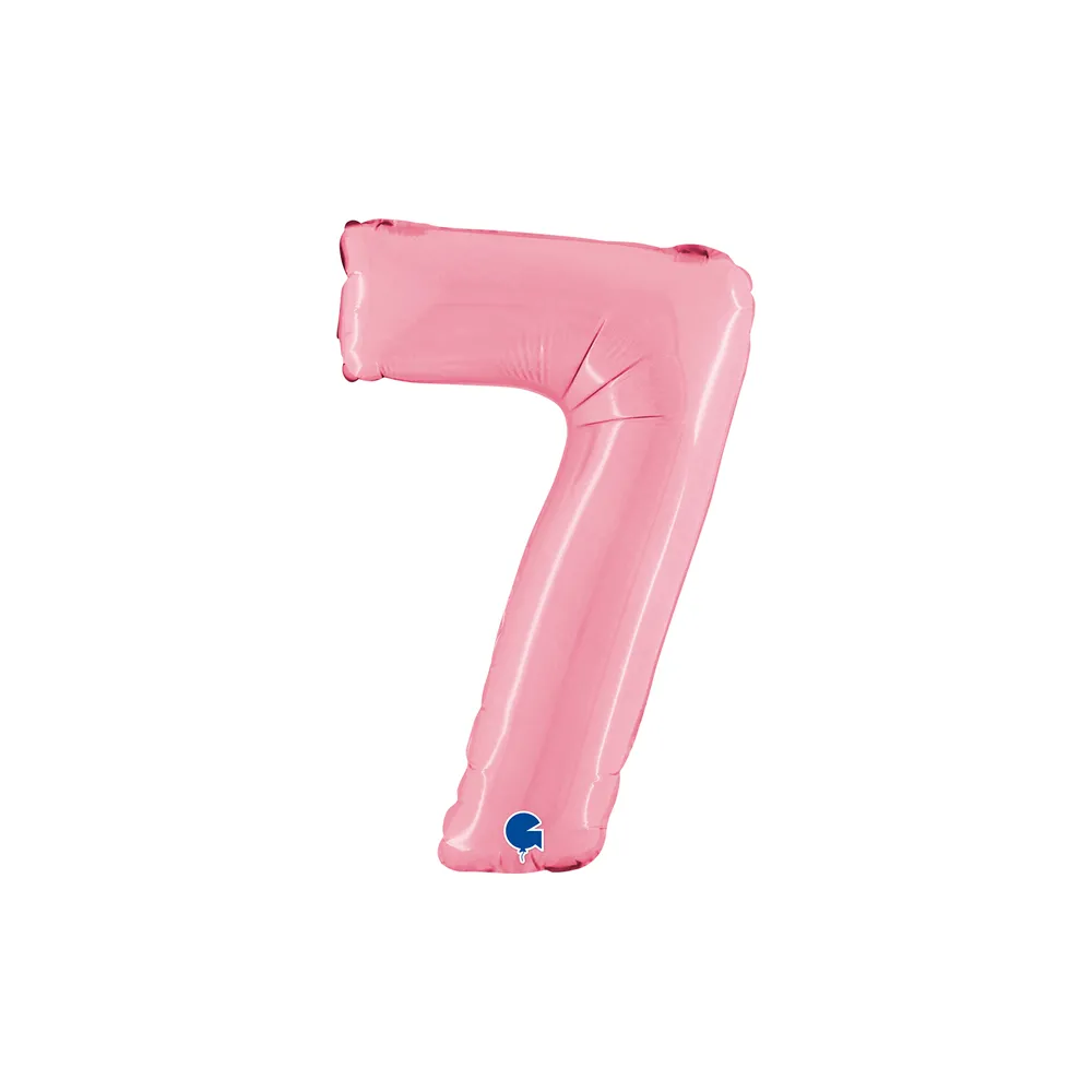 [14077PP-P] Number 7 -  Pink - 14 inch - Grabo