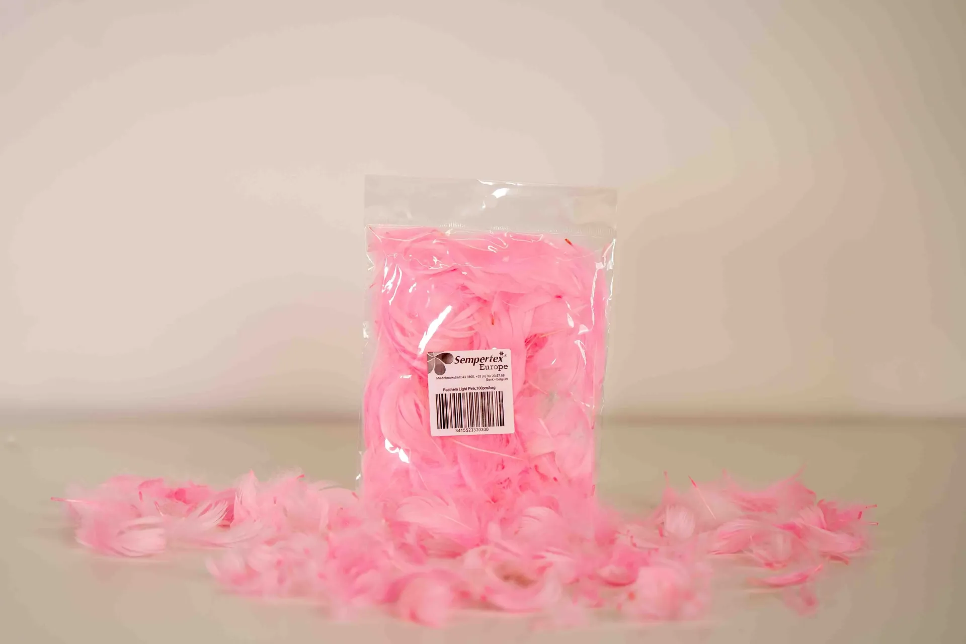Feathers - Light Pink - 100 St. / Verpackung