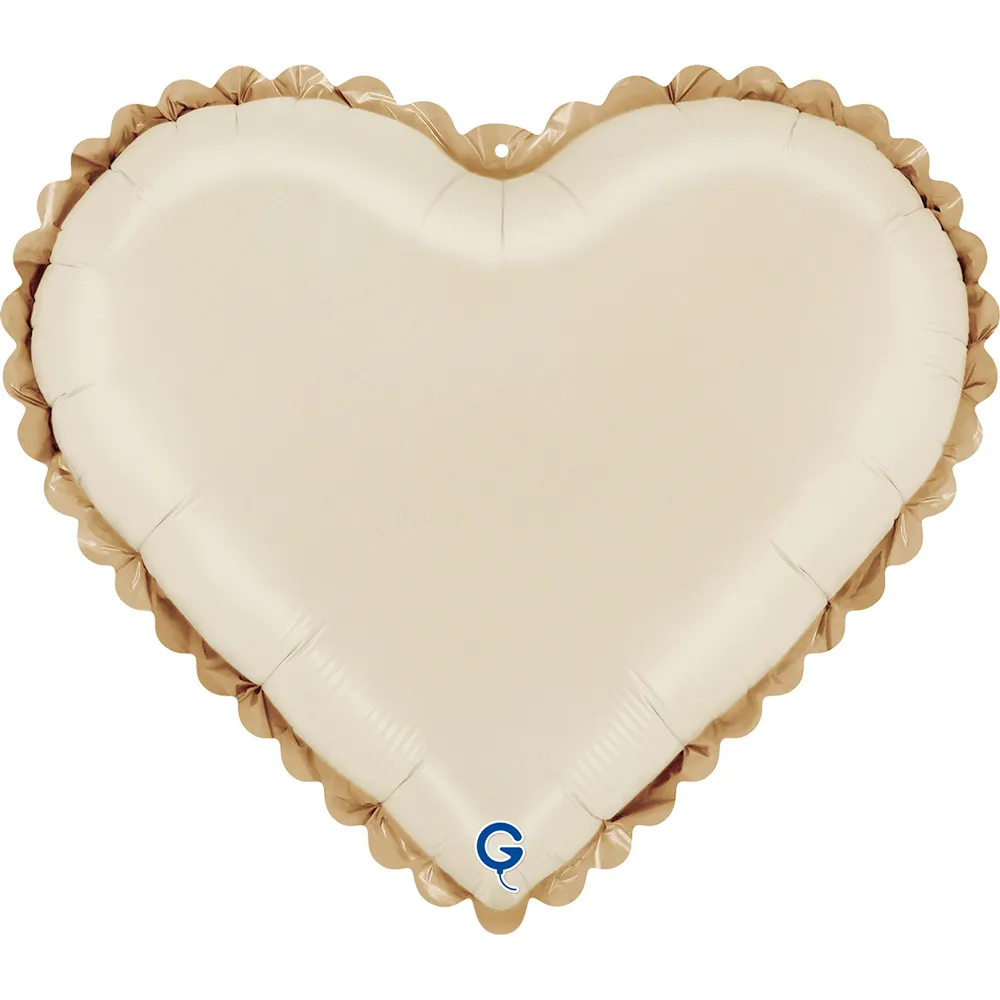 Heart Lace Cream - 18 inch - Grabo