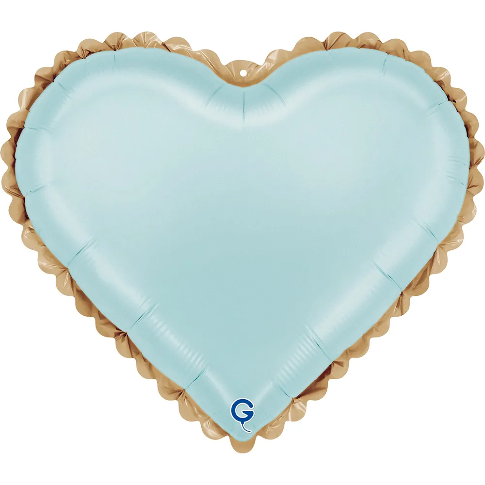 [G751800SPBWHG] Heart Lace Blue - 18 inch - Grabo