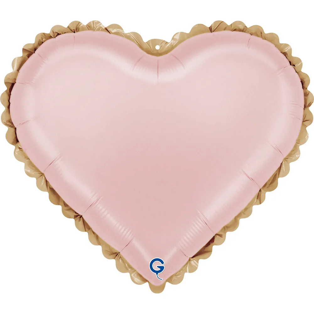 [G751800SPPWHG] Heart Lace Pink - 18 inch - Grabo