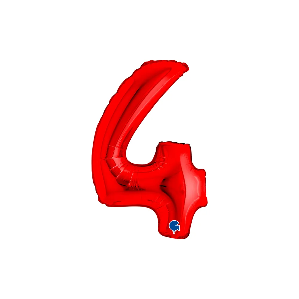 Number 4 - Red - 14 inch - Grabo