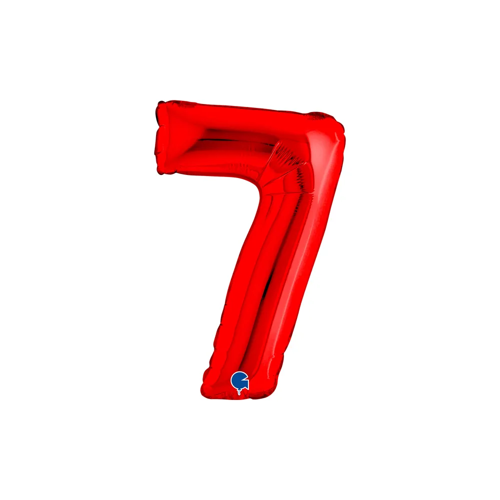 Number 7 - Red - 14 inch - Grabo