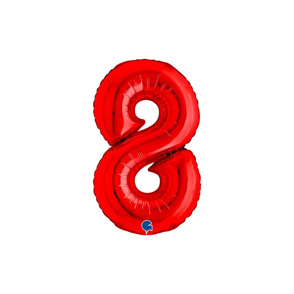 Number 8 - Red - 14 inch - Grabo