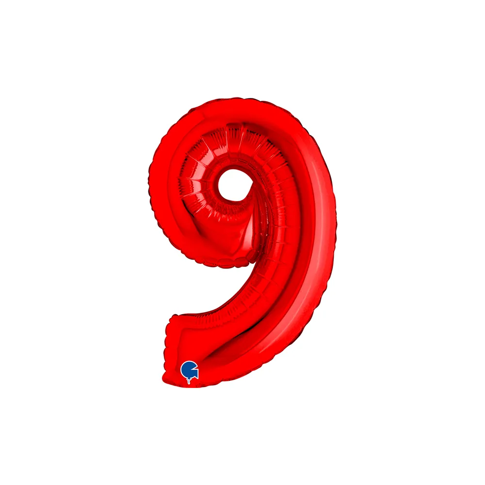 Number 9 - Red - 14 inch - Grabo