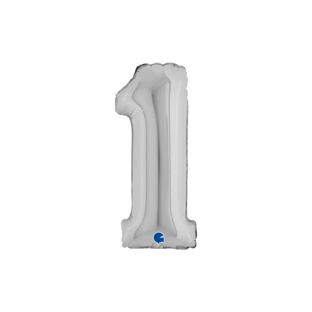 Number 1 - Silver - 14 inch - Grabo