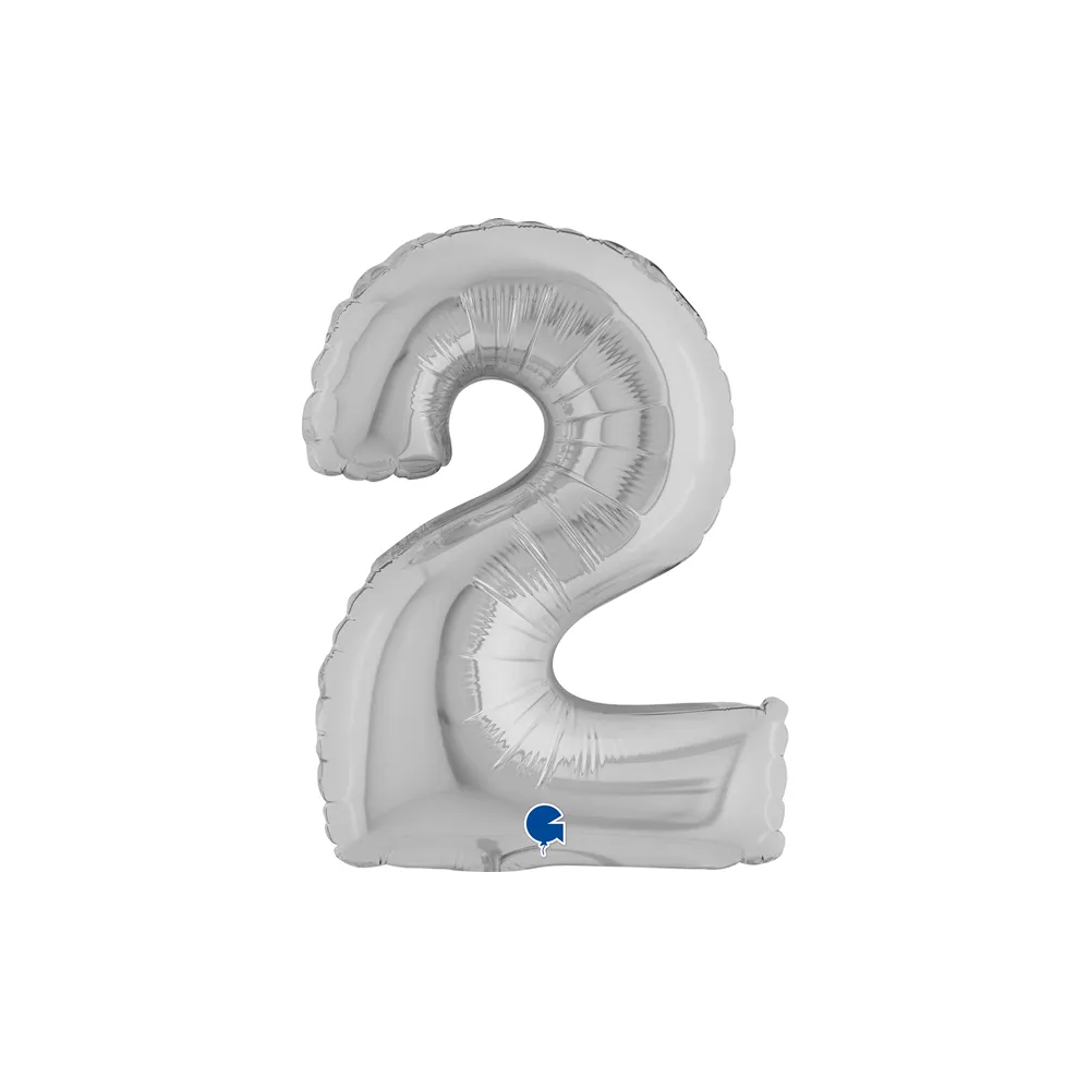 Number 2 - Silver - 14 inch - Grabo