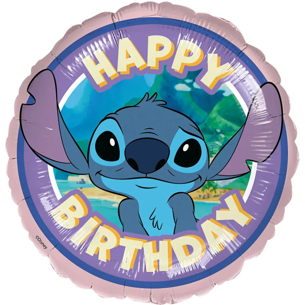 Happy Birthday - Stitch - 17 inch