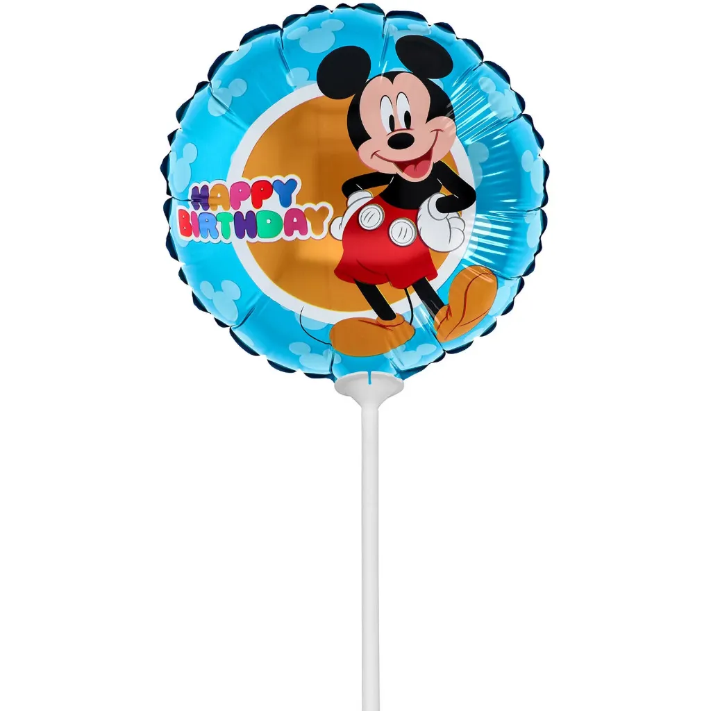 Happy Birthday - Mickey Mouse Round - 9 inch