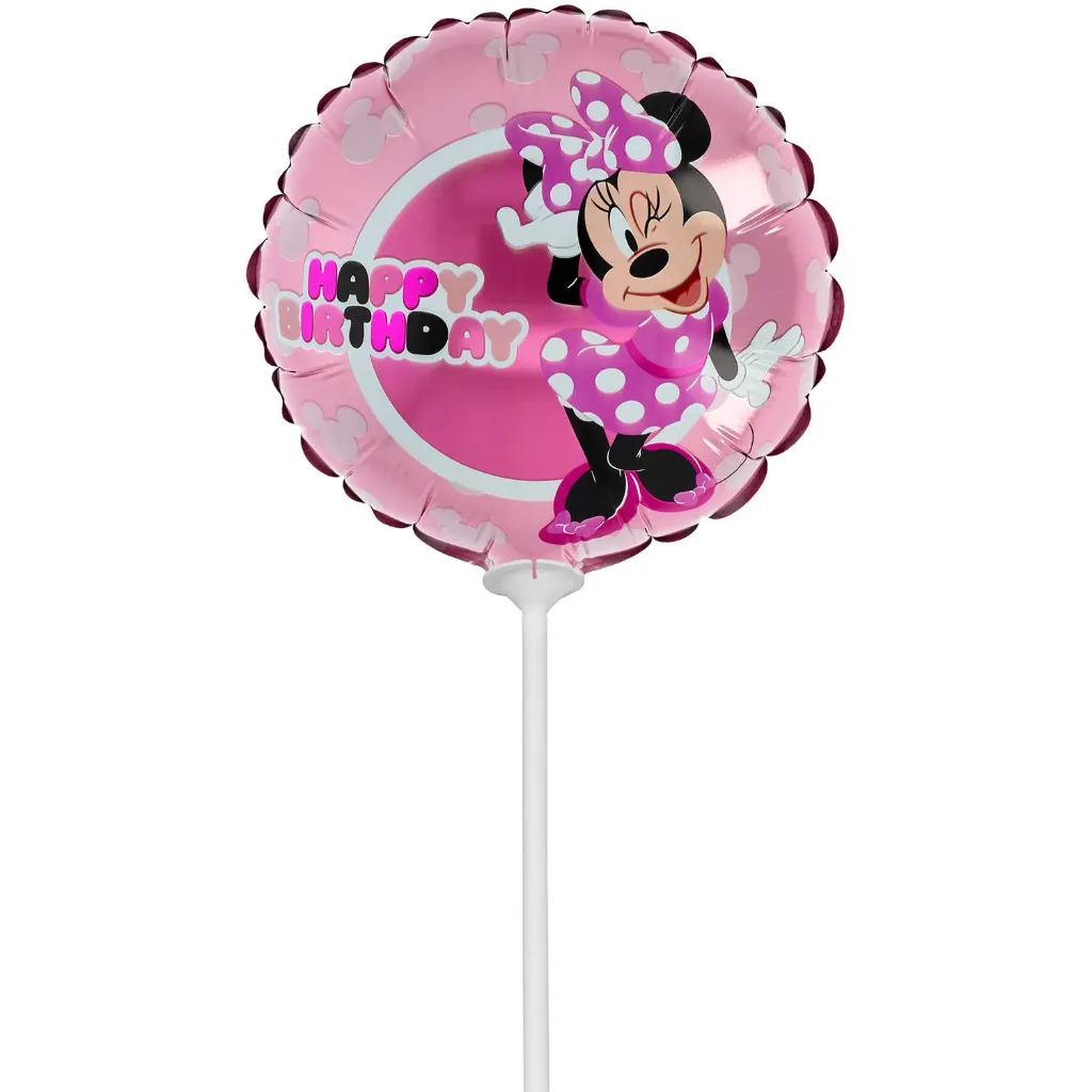 Happy Birthday - Minnie Mouse Round - 9 inch
