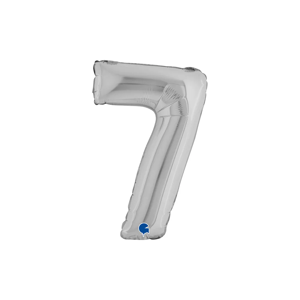 Number 7 - Silver - 14 inch - Grabo