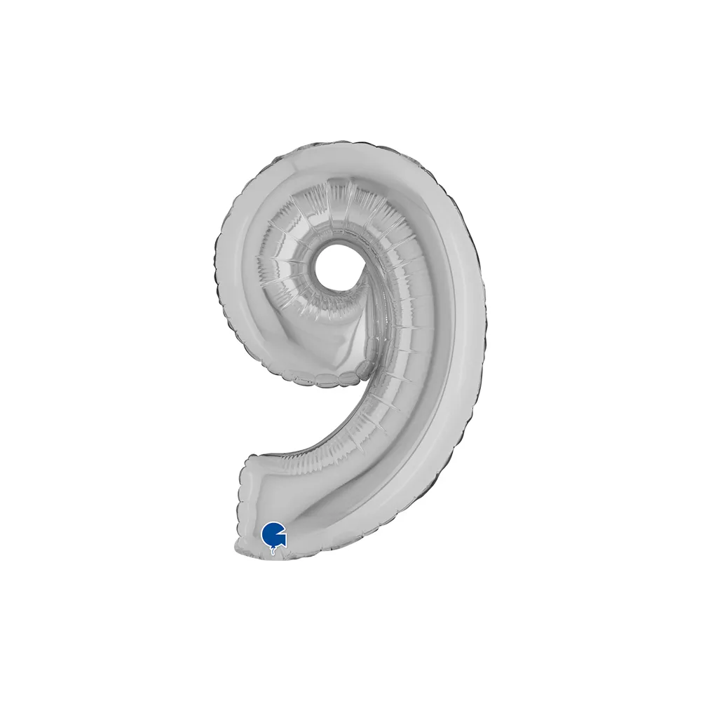 Number 9 - Silver - 14 inch - Grabo