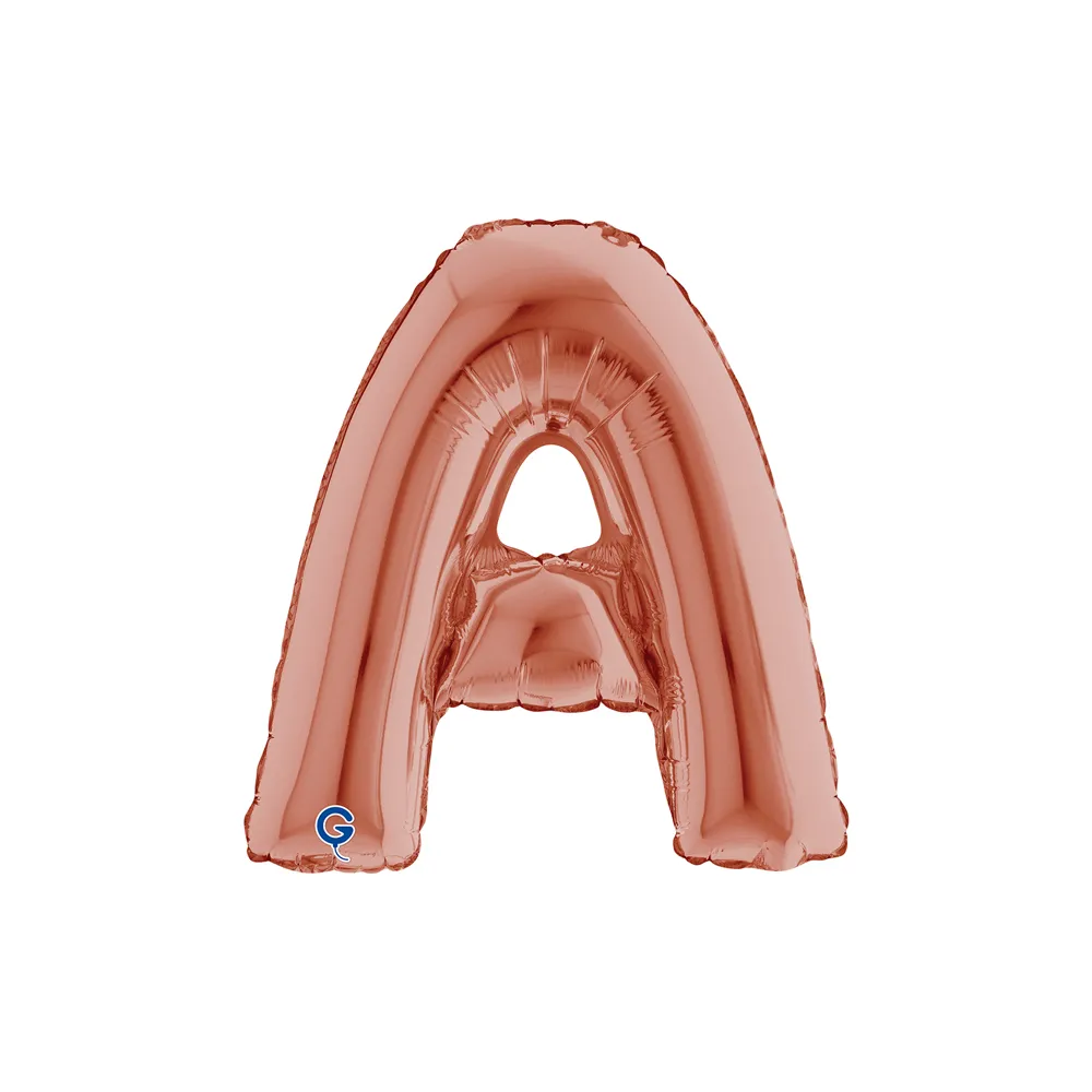 [142023RG-P] Letter A - Rose Gold - 14 inch - Grabo