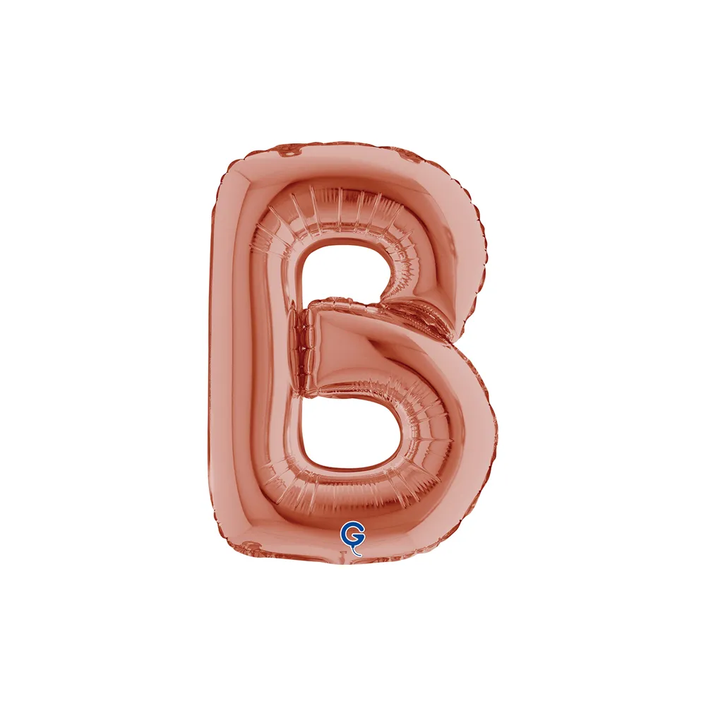 [142123RG-P] Letter B - Rose Gold - 14 inch - Grabo