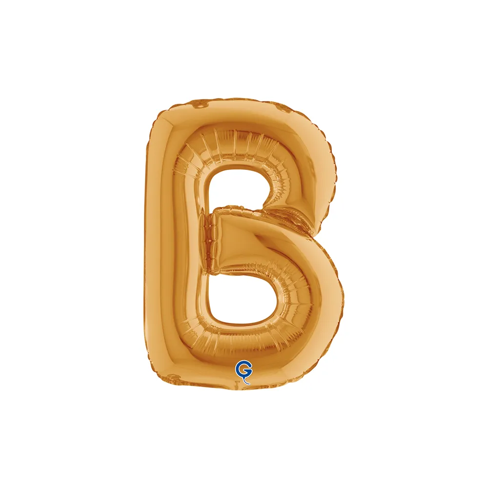[14212G-P] Letter B - Gold - 14 inch - Grabo