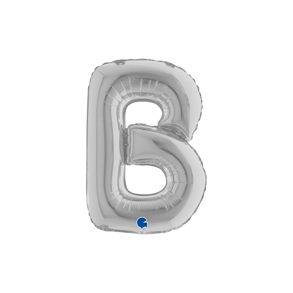 [14219S-P] Letter B - Silver - 14 inch - Grabo