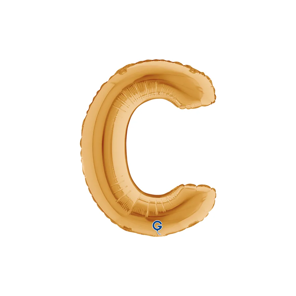 [14222G-P] Letter C - Gold - 14 inch - Grabo