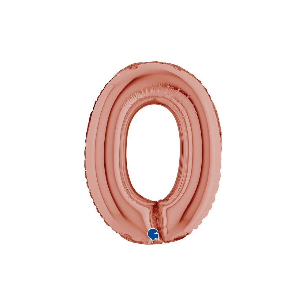 [142300RG-P] Number 0 - Rose Gold - 14 inch - Grabo