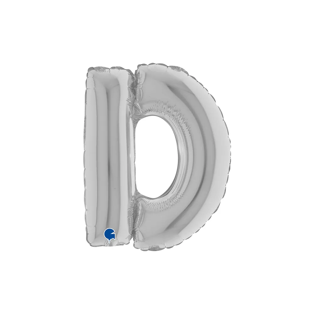 Letter D - Silver - 14 inch - Grabo