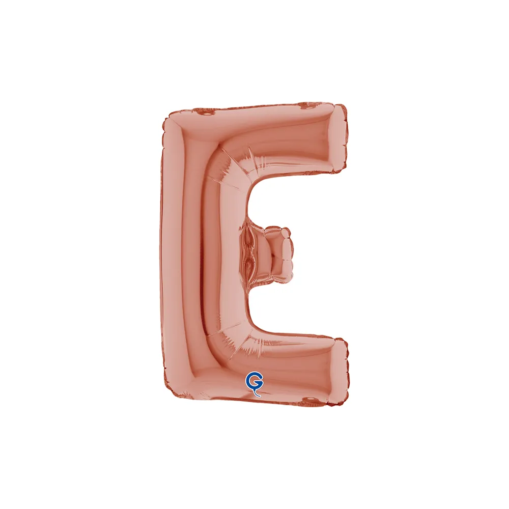 [142423RG-P] Letter E - Rose Gold - 14 inch - Grabo
