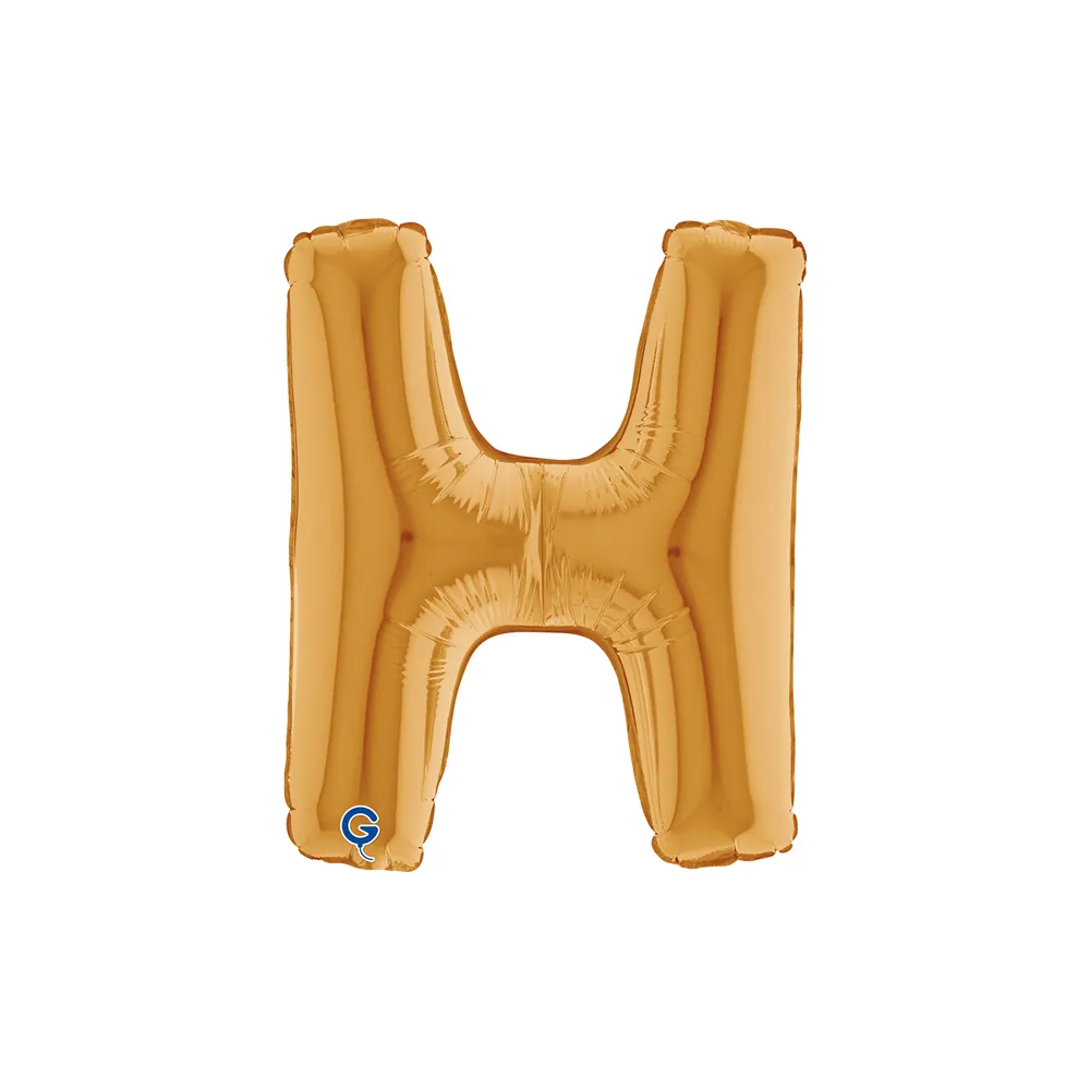 [14272G-P] Letter H - Gold - 14 inch - Grabo