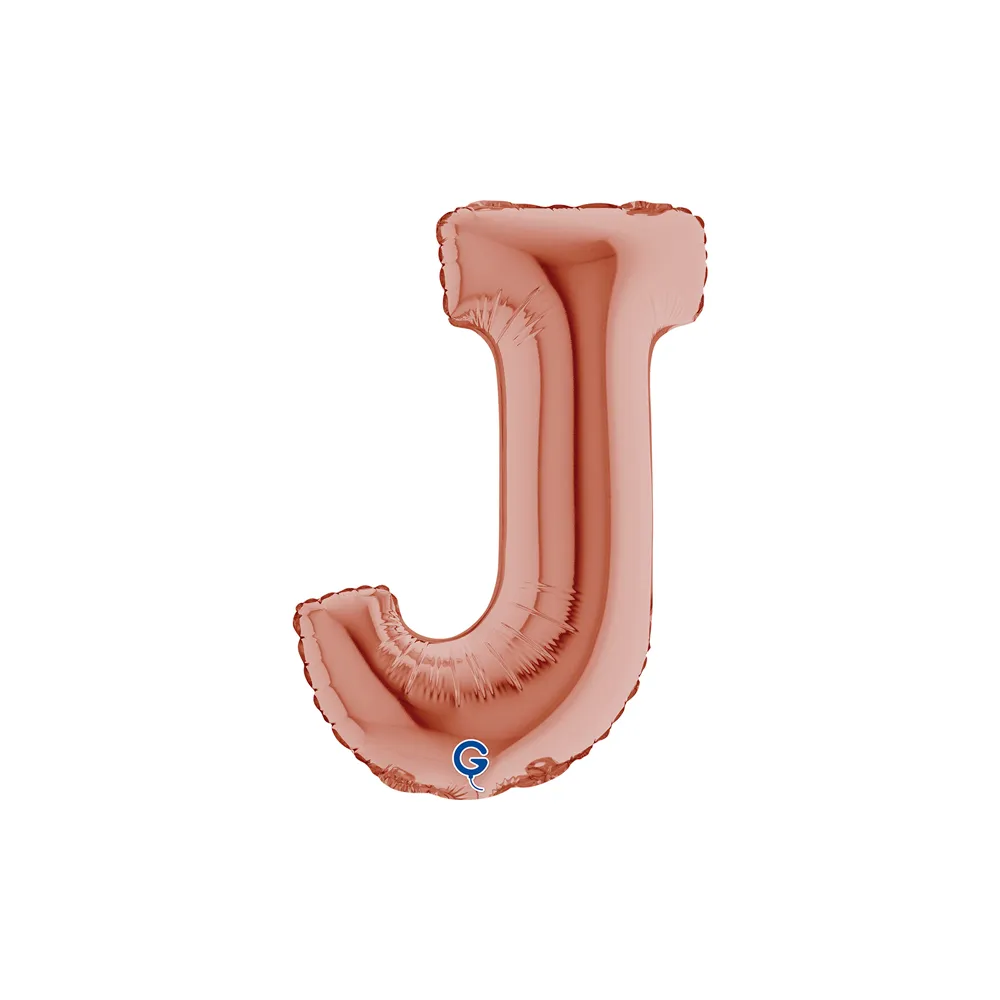 Letter J - Rose Gold - 14 inch - Grabo