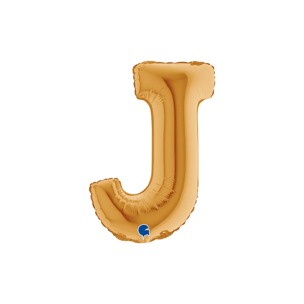 [14292G-P] Letter J - Gold - 14 inch - Grabo