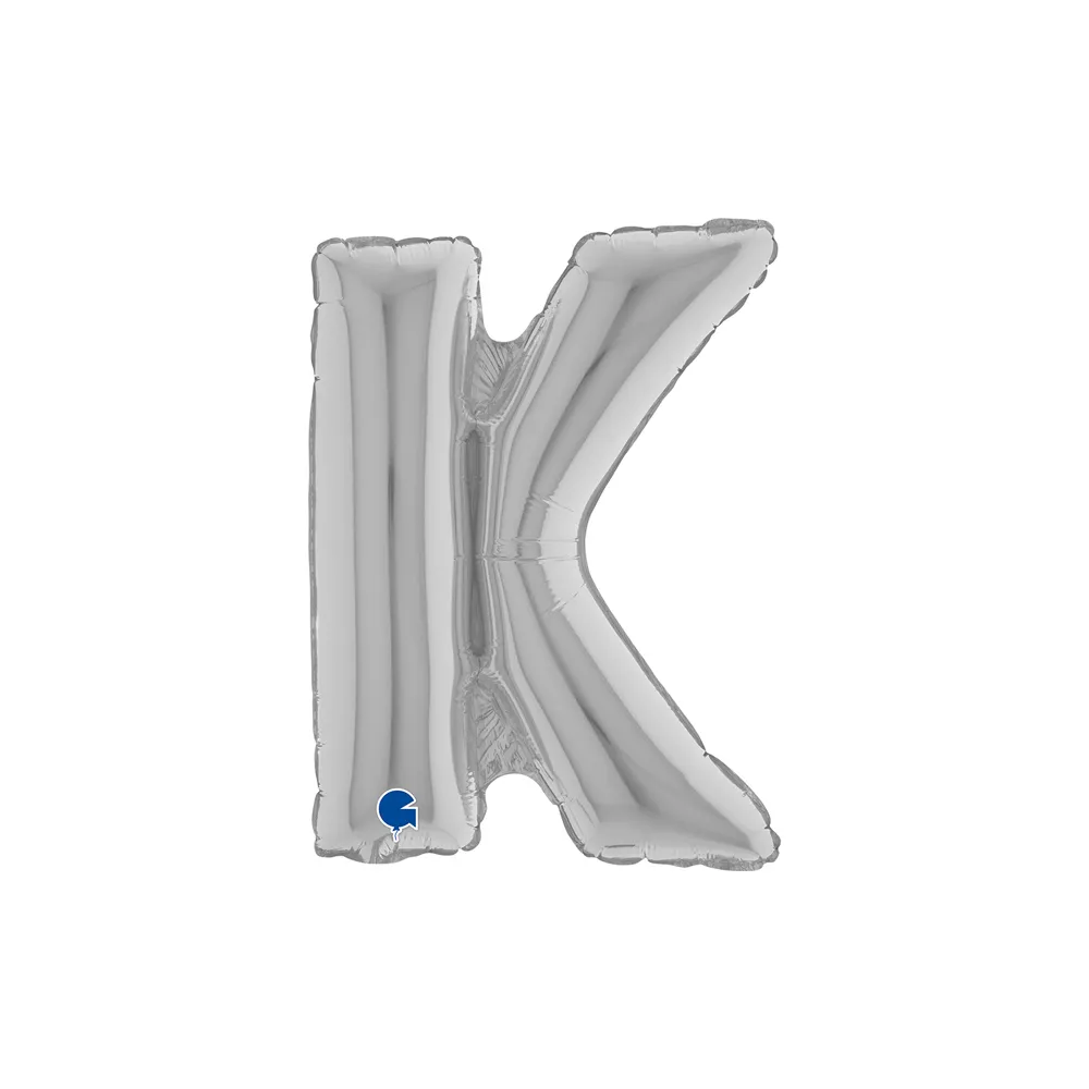[14309S-P] Letter K - Silver - 14 inch - Grabo