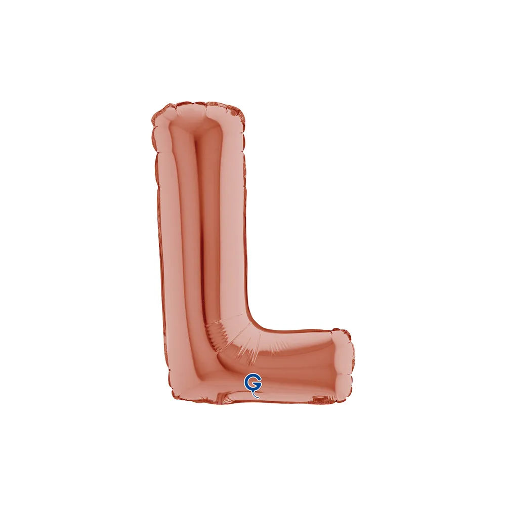 [143123RG-P] Letter L - Rose Gold - 14 inch - Grabo