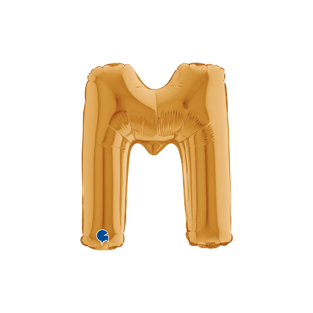 [14322G-P] Letter M - Gold - 14 inch - Grabo