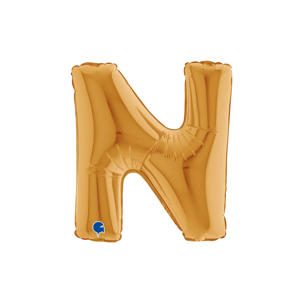 Letter N - Gold - 14 inch - Grabo