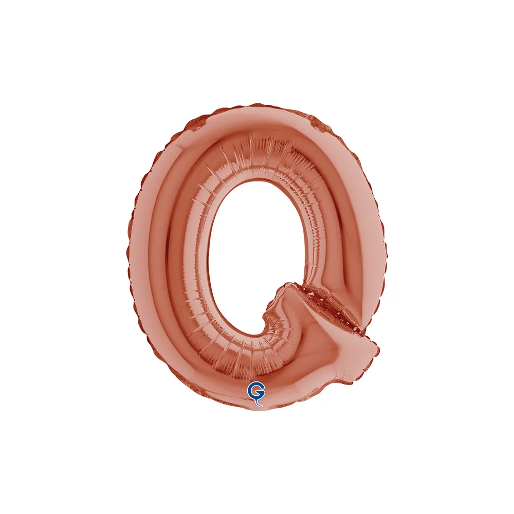 [143623RG-P] Letter Q - Rose Gold - 14 inch - Grabo
