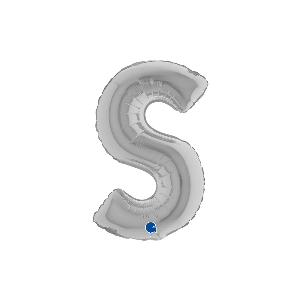 Letter S - Silver - 14 inch - Grabo