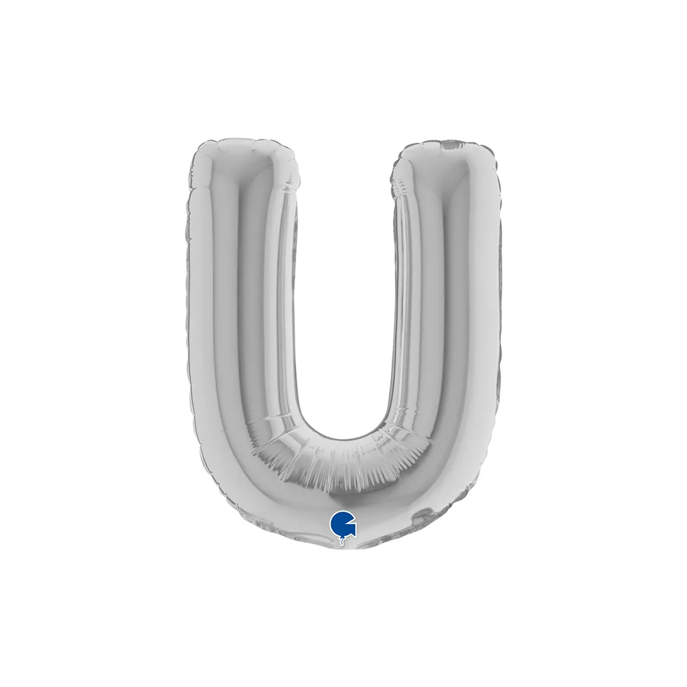 Letter U - Silver - 14 inch - Grabo