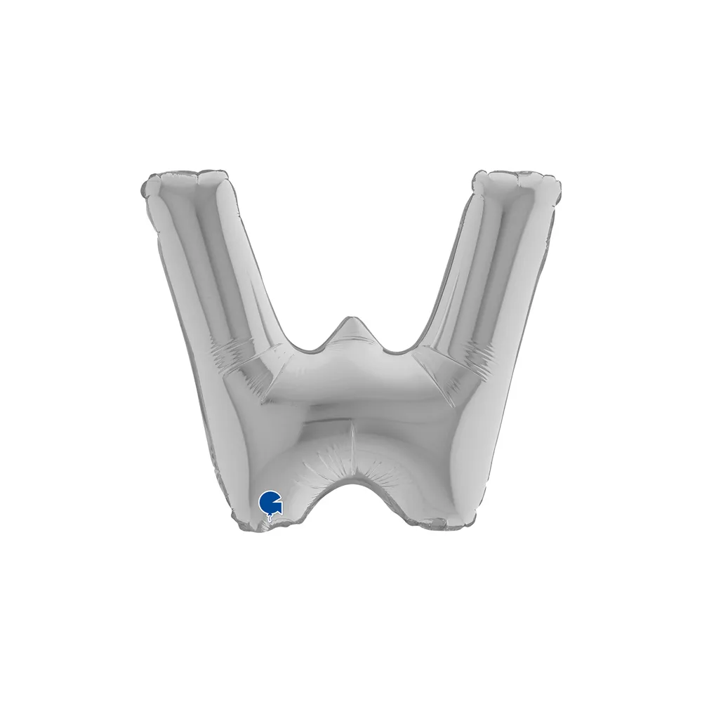 Letter W - Silver - 14 inch - Grabo