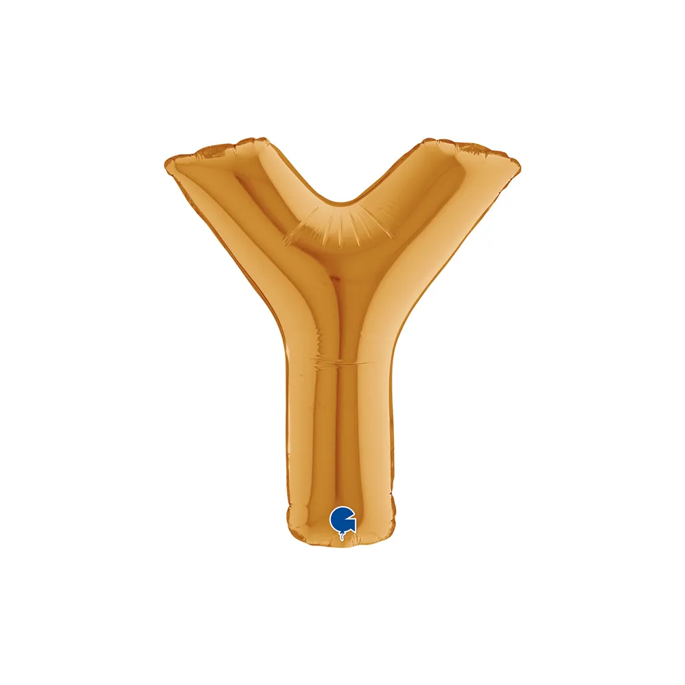 [14442G-P] Letter Y - Gold - 14 inch - Grabo