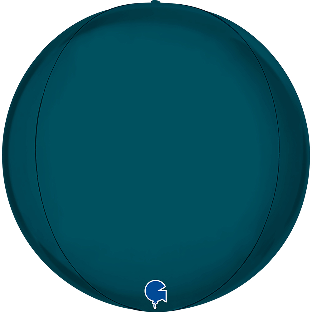 Satin Petrol Blue - Globe - 15 inch - Grabo