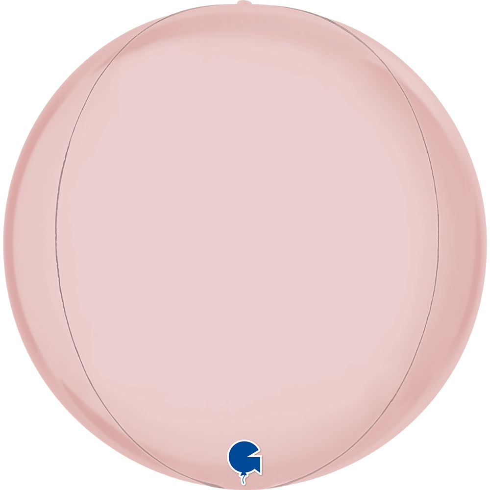 Satin Pastel Pink - Globe - 15 inch - Grabo