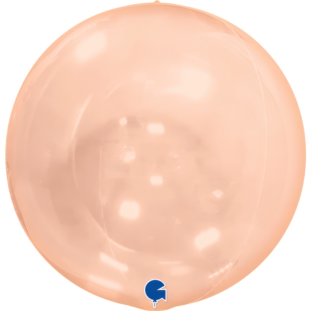 [1574109SVO-P] Transparant Orange - Globe - 15 inch - Zonder Valve - Grabo
