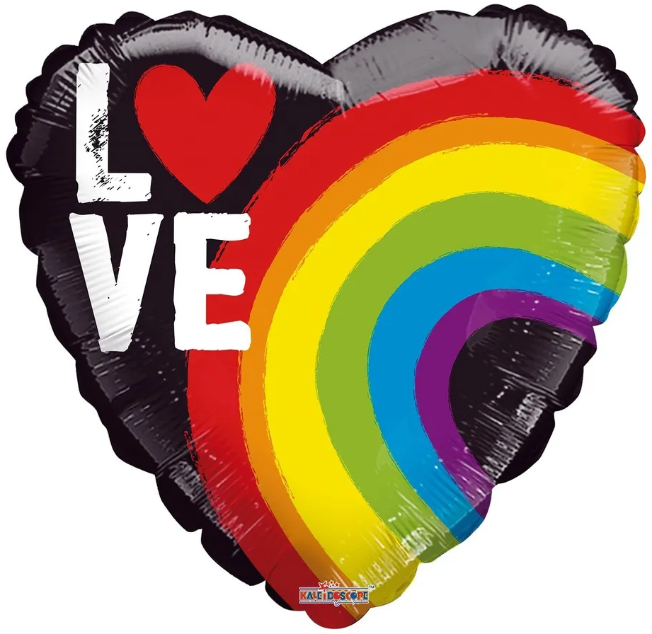 Love - Rainbow - 18 inch - Kaleidoscope