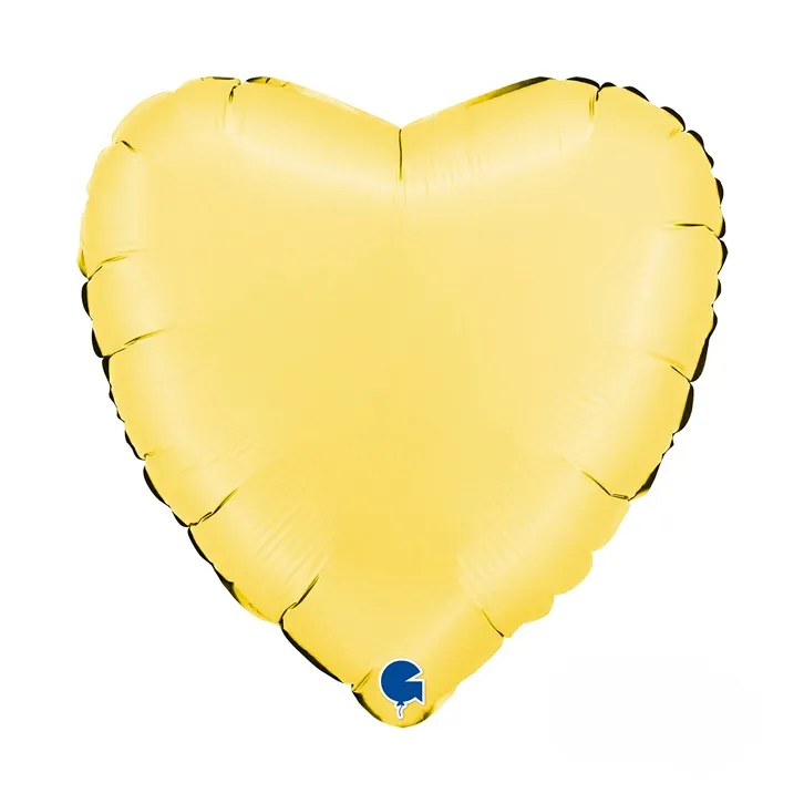 Heart Satin Banana Yellow - 18 inch - Grabo